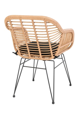 2 fauteuils de jardin Trieste - Beige et noir