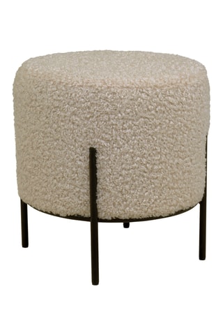Pouf Alford - Marron clair - En polyester