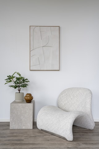 Fauteuil Sofia - Gris clair - En polyester