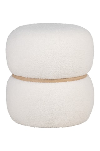 Pouf Milford - Blanc - En polyester