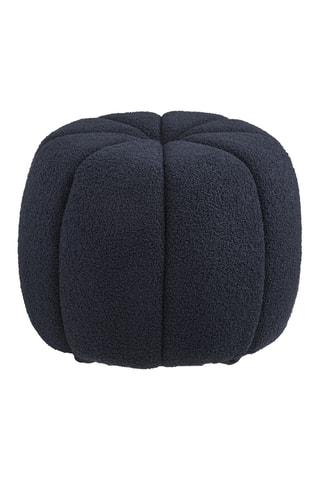 Pouf Paisley - Bleu marine - En polyester