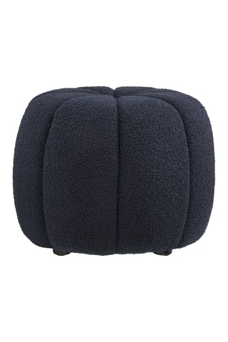 Pouf Paisley - Bleu marine - En polyester