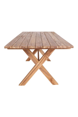 Table à manger de jardin en teck Murcia - 200 x 90 x 75 cm