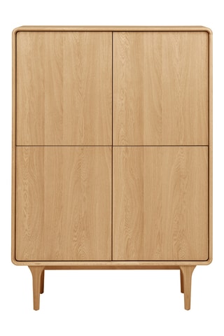 Buffet 4 portes en pin Darwin - 100 x 140 x 40 cm