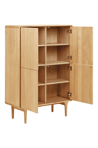 Buffet 4 portes en pin Darwin - 100 x 140 x 40 cm