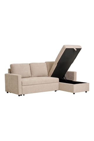 Canapé convertible Belfast - Beige – 3 places - En polyester