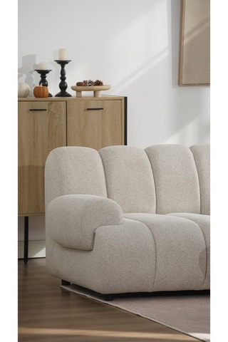 Canapé modulable Taza - Beige - 3,5 places - En polyester