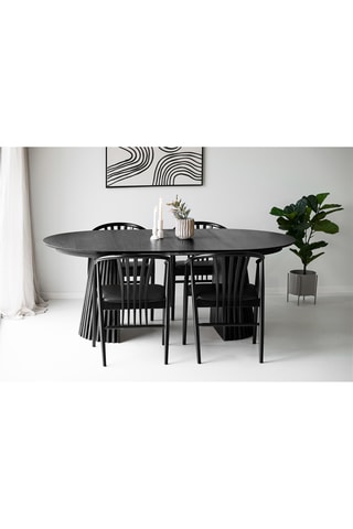 Table à manger extensible avec revêtement en chêne Osaka - 160/200 x 75 x 120 cm