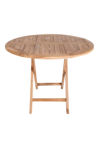 Table à manger en teck Oviedo - 100 x 75 x 100 cm