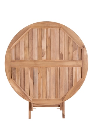 Table à manger en teck Oviedo - 100 x 75 x 100 cm