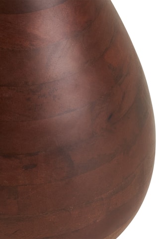 Table d'appoint en manguier et marbre Heide - 40 x 41 x 40 cm