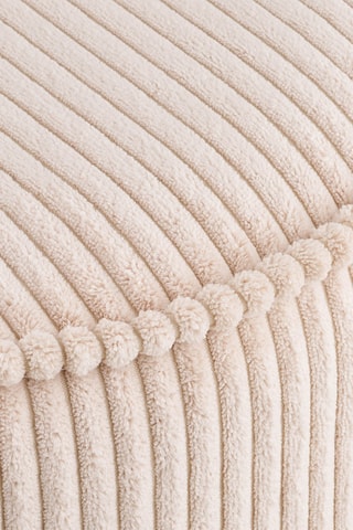 Pouf Taupo - Beige - Toucher velours