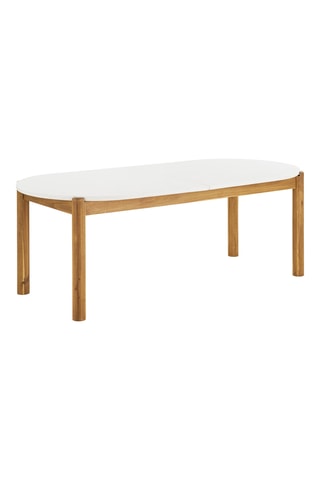Table à manger en bois d'acacia Terracina - 210 x 76 x 95 cm