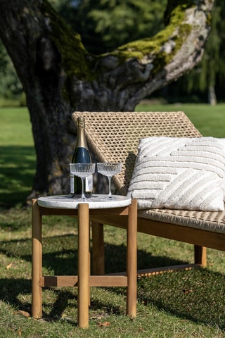 Table d'appoint en acacia Terracina - 37 x 37 x 48 cm