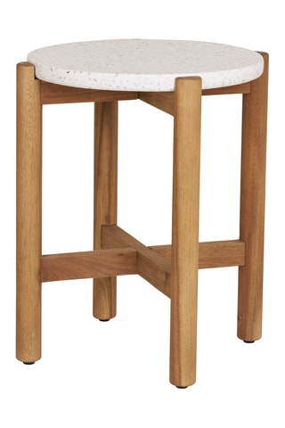 Table d'appoint en acacia Terracina - 37 x 37 x 48 cm