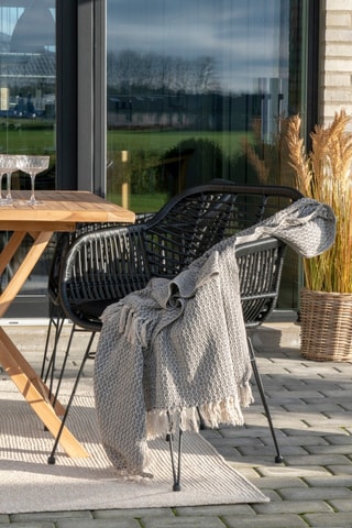 2 fauteuils de jardin Trieste - Noir