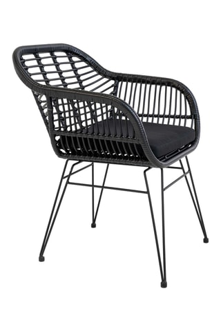 2 fauteuils de jardin Trieste - Noir
