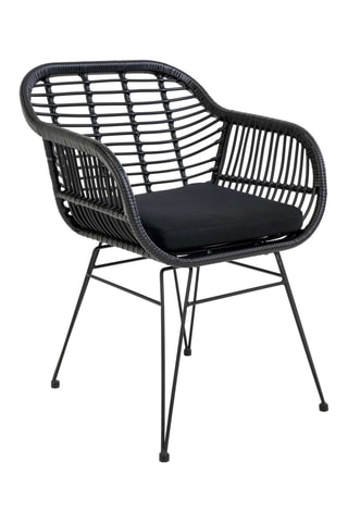 2 fauteuils de jardin Trieste - Noir