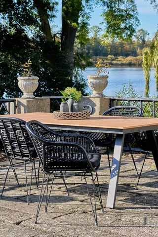 2 fauteuils de jardin Trieste - Noir