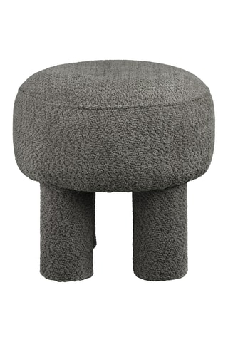 Pouf Canberra - Gris foncé - En polyester