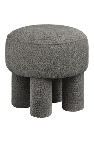 Pouf Canberra - Gris foncé - En polyester