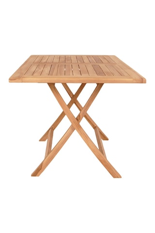 Table à manger de jardin en teck Oviedo - 120 x 80 x 75 cm
