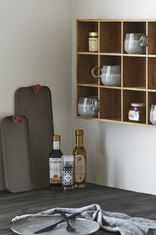 Etagère murale avec revêtement chêne Soria - 39 x 51 x 11 cm