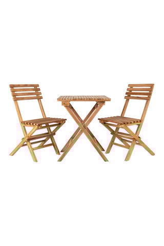 Ensemble de jardin en teck Cuenca - 2 places