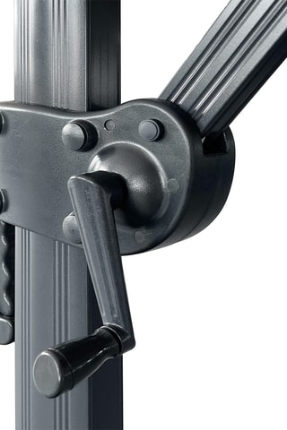 Parasol déporté carré Baza - Inclinable - Dimensions toile 295 x 295 cm