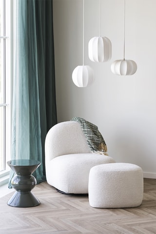 Table d'appoint Rosolina - 33,5 x 41 x 33,5 cm