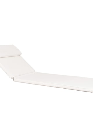 Chaise longue à roulettes en teck Andorra - 200 x 30 x 62 cm