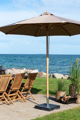 Parasol rond avec pied Austun - Inclinable - Diamètre toile 300 cm