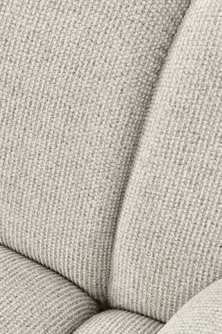 Canapé d’angle gauche Taza - Beige - 3,5 places - En polyester