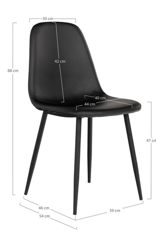 Chaise Stockholm - 54 x 88 x 44 cm