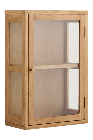 Vaisselier mural 1 porte en verre Zamora - 40 x 60 x 20 cm