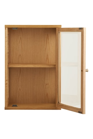 Vaisselier mural 1 porte en verre Zamora - 40 x 60 x 20 cm