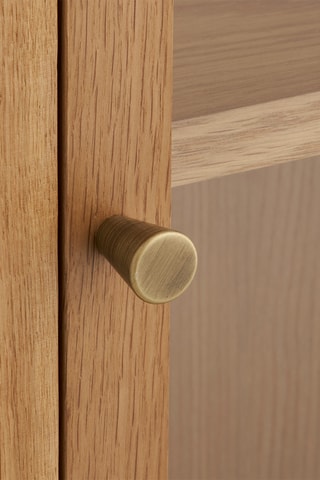 Vaisselier mural 1 porte en verre Zamora - 40 x 60 x 20 cm