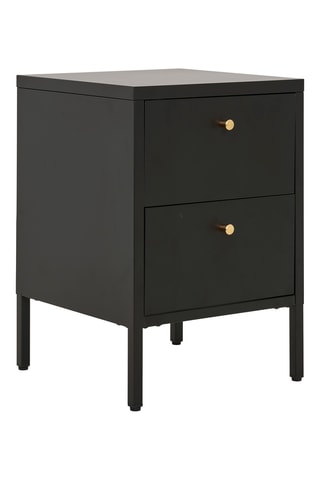 Commode 2 tiroirs Dalby - 40 x 59,5 x 40 cm