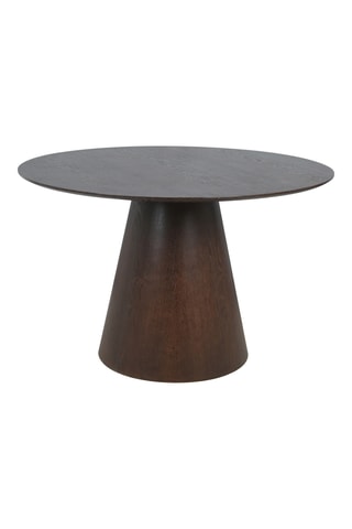 Table à manger avec revêtement en noyer Bolton - 120 x 75 x 120 cm