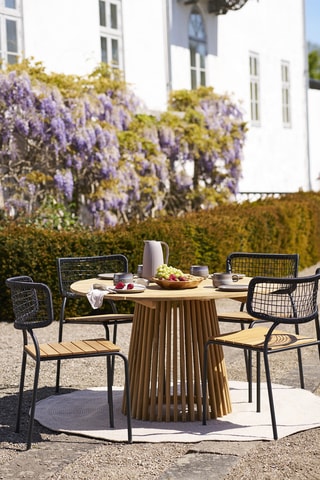 Table à manger en teck Lorca - 120 x 75 x 120 cm