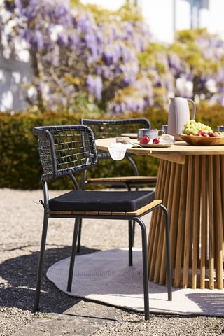Table à manger en teck Lorca - 120 x 75 x 120 cm