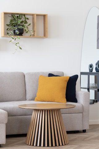 Table basse avec revêtement en chêne Osaka - 70 x 45 x 70 cm