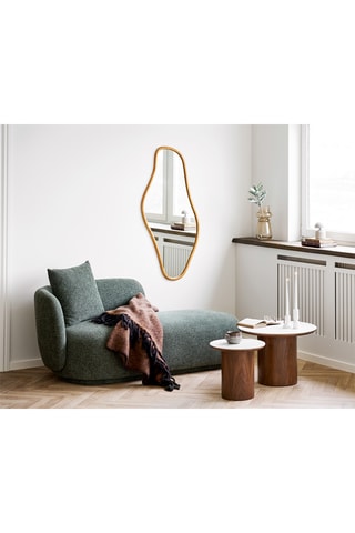 Miroir en pin Brandsby - 60 x 120 cm - Naturel