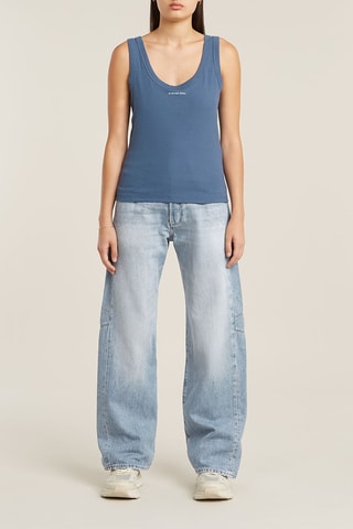 Débardeur en coton biologique - Bleu cobalt