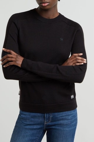 Pull en mérinos Core - Noir