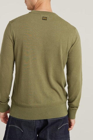 Pull en lin Premium Core - Vert