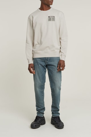 Pull en coton biologique Substance Back Graphic - Ecru