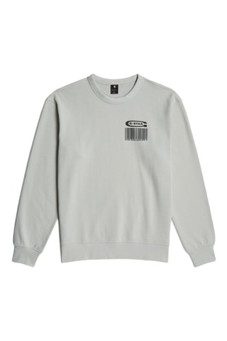 Pull en coton biologique Substance Back Graphic - Gris