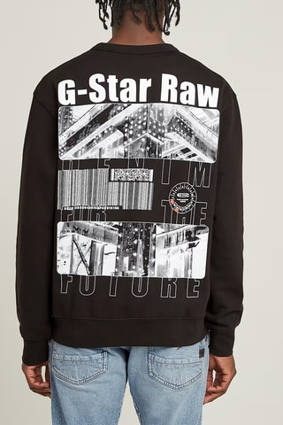 Pull relaxed en coton biologique Substance - Noir