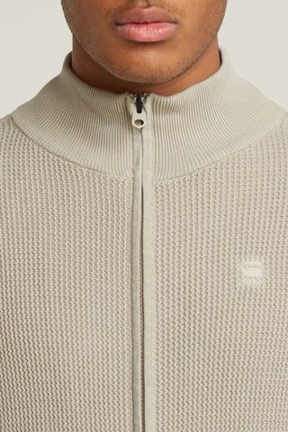 Gilet en coton biologique Serrated - Beige